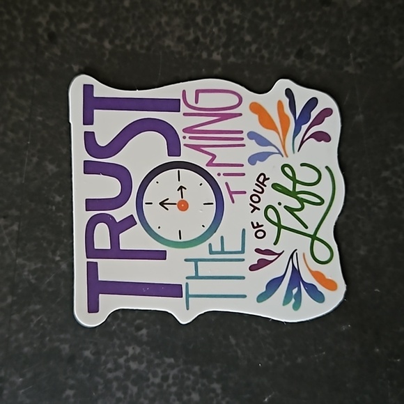 Trust the Timing of Your Life Sticker New - Picture 1 of 4